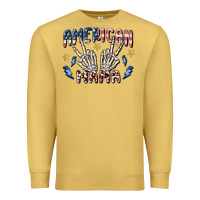 Antique Gold american mama Premium Sweatshirt - MaliasSmallBusiness