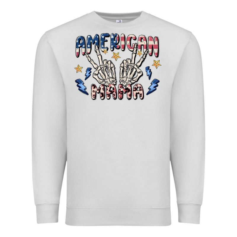 American Mama Premium Sweatshirt by MaliasSmallBusiness | Teevron