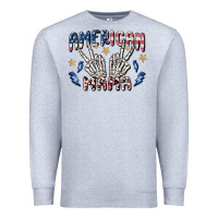 Heather Grey american mama Premium Sweatshirt - MaliasSmallBusiness