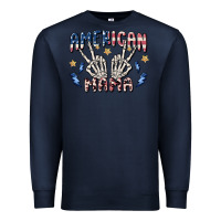 Navy american mama Premium Sweatshirt - MaliasSmallBusiness