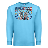 Ocean Blue american mama Premium Sweatshirt - MaliasSmallBusiness
