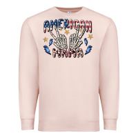 Pale Pink american mama Premium Sweatshirt - MaliasSmallBusiness