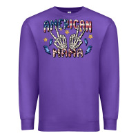 Purple american mama Premium Sweatshirt - MaliasSmallBusiness