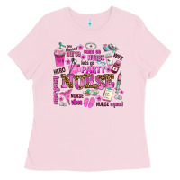 Bubblegum Pink come on nurse lets go party Ladies Tee - AdoDesignShop