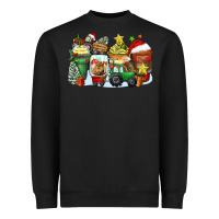 Black Christmas tractor coffee cups Heavyweight Sweatshirt - Zillion Design Studio