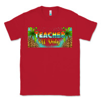 Red western teacher off duty 16oz libbey glass Classic Tee - HRA Design Shop