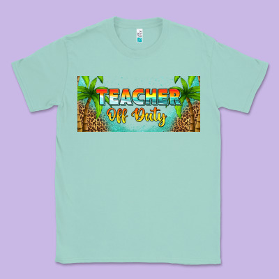 Western Teacher Off Duty 16oz Libbey Glass Classic Tee Designed By Hra Design Shop