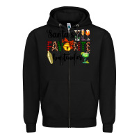Black santa's favorite bartender Zipper Hoodie - AdoDesignShop