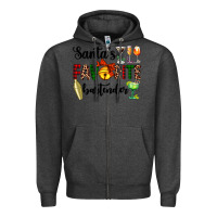 Charcoal Heather santa's favorite bartender Zipper Hoodie - AdoDesignShop