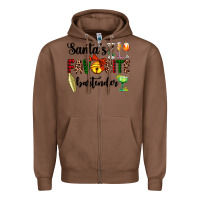 Chestnut santa's favorite bartender Zipper Hoodie - AdoDesignShop
