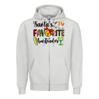 Dove Grey santa's favorite bartender Zipper Hoodie - AdoDesignShop
