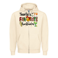 Sandshell santa's favorite bartender Zipper Hoodie - AdoDesignShop