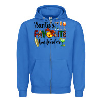 True Royal santa's favorite bartender Zipper Hoodie - AdoDesignShop