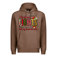 Chestnut christmas lights are my favorite color Premium Hoodie - MaliasSmallBusiness