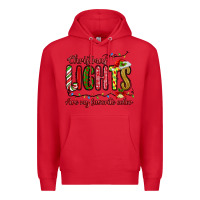 Red christmas lights are my favorite color Premium Hoodie - MaliasSmallBusiness