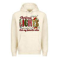 Sandshell christmas lights are my favorite color Premium Hoodie - MaliasSmallBusiness