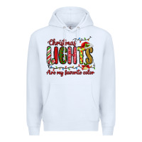 White christmas lights are my favorite color Premium Hoodie - MaliasSmallBusiness