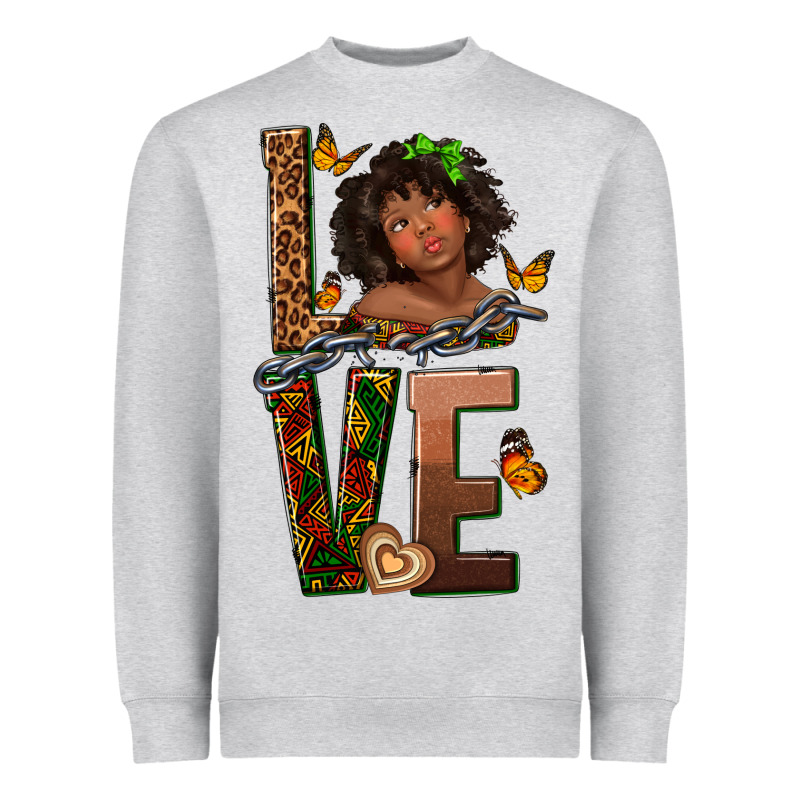Love Melanin Heavyweight Sweatshirt by texasbilliewilder | Teevron