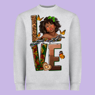 Heavyweight Sweatshirt love melanin