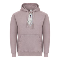 Vintage Zinc Hand Drawing White Shepherd Vintage Hoodie - RanaPortraitStore