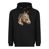 Black appaloosa horse Heavyweight Hoodie - LillyAllenDesigns