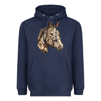 Navy appaloosa horse Heavyweight Hoodie - LillyAllenDesigns