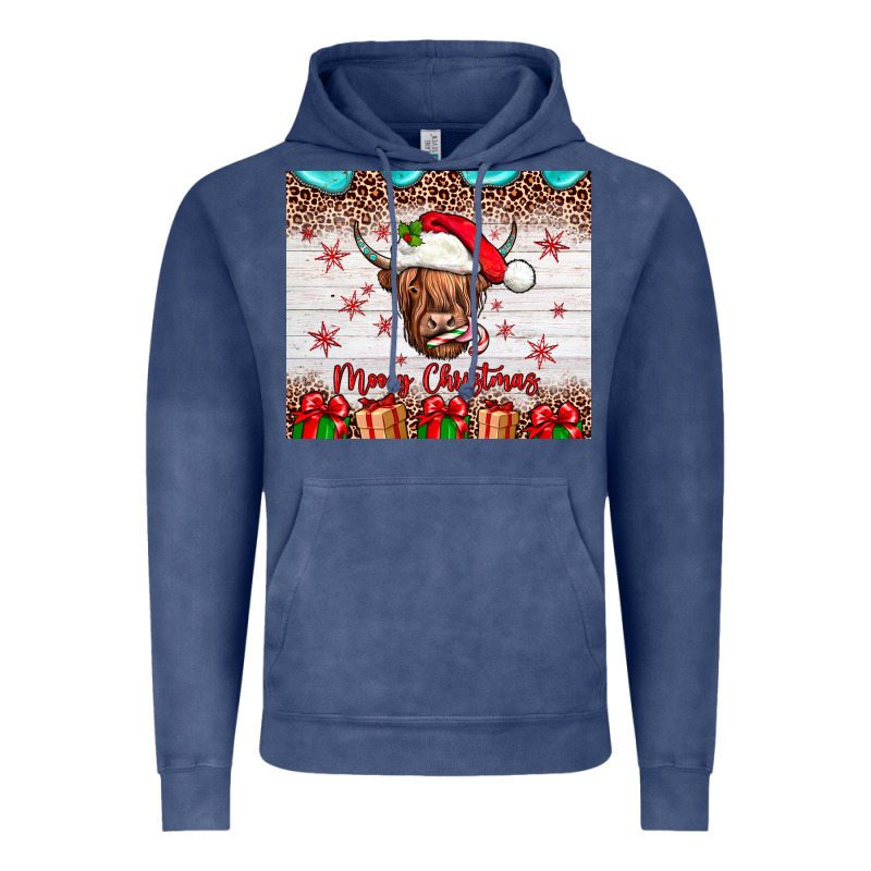 Merry Christmas Cow Vintage Hoodie by JahusDesignShop | Teevron