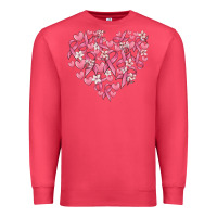Cardinal breast cancer awareness heart Premium Sweatshirt - MaliasSmallBusiness