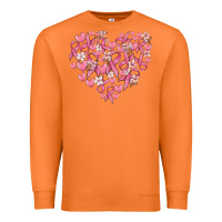 Carrot breast cancer awareness heart Premium Sweatshirt - MaliasSmallBusiness