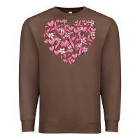 Chestnut breast cancer awareness heart Premium Sweatshirt - MaliasSmallBusiness