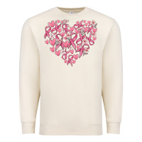 Sandshell breast cancer awareness heart Premium Sweatshirt - MaliasSmallBusiness