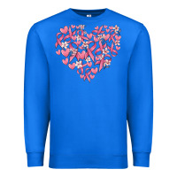 True Royal breast cancer awareness heart Premium Sweatshirt - MaliasSmallBusiness