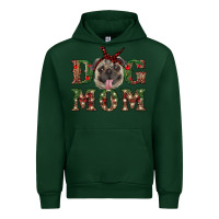 Forest Green Christmas Dog Mom Urban Hoodie - RanaPortraitStore