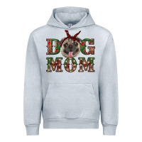 Heather Grey Christmas Dog Mom Urban Hoodie - RanaPortraitStore
