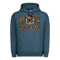 Pigment Midnight Navy Christmas Dog Mom Urban Hoodie - RanaPortraitStore