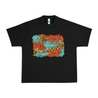 Black western leopard tooled leather background Urban Heavy Tee - Zillion Design Studio