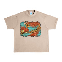 French Oak western leopard tooled leather background Urban Heavy Tee - Zillion Design Studio