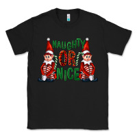 Black Naughty or nice christmas elfs Classic Tee - FaDigitalArtStudio