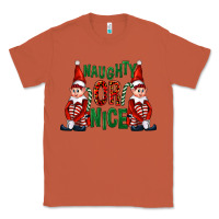 Copper Naughty or nice christmas elfs Classic Tee - FaDigitalArtStudio