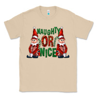 Mushroom Naughty or nice christmas elfs Classic Tee - FaDigitalArtStudio