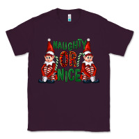Plum Naughty or nice christmas elfs Classic Tee - FaDigitalArtStudio