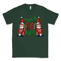 Sports Green Naughty or nice christmas elfs Classic Tee - FaDigitalArtStudio