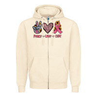 Sandshell peace love cure Zipper Hoodie - JahusDesignShop