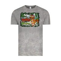 Cloud Rock merry and bright  dachshund with farm Vintage Tee - RanaPortraitStore