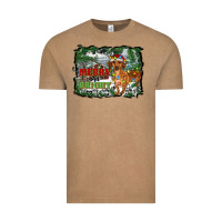 Merry And Bright  Dachshund With Farm Vintage Tee | Teevron