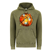 Vintage Olive christmas  baskerball Vintage Hoodie - Zillion Design Studio