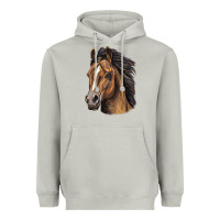 Moon Dust quarter horse portrait Heavyweight Hoodie - LillyAllenDesigns