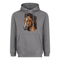 Storm quarter horse portrait Heavyweight Hoodie - LillyAllenDesigns