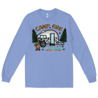 Colony Blue camp fire squad Long Sleeve Tee - CowhideDigitalArt