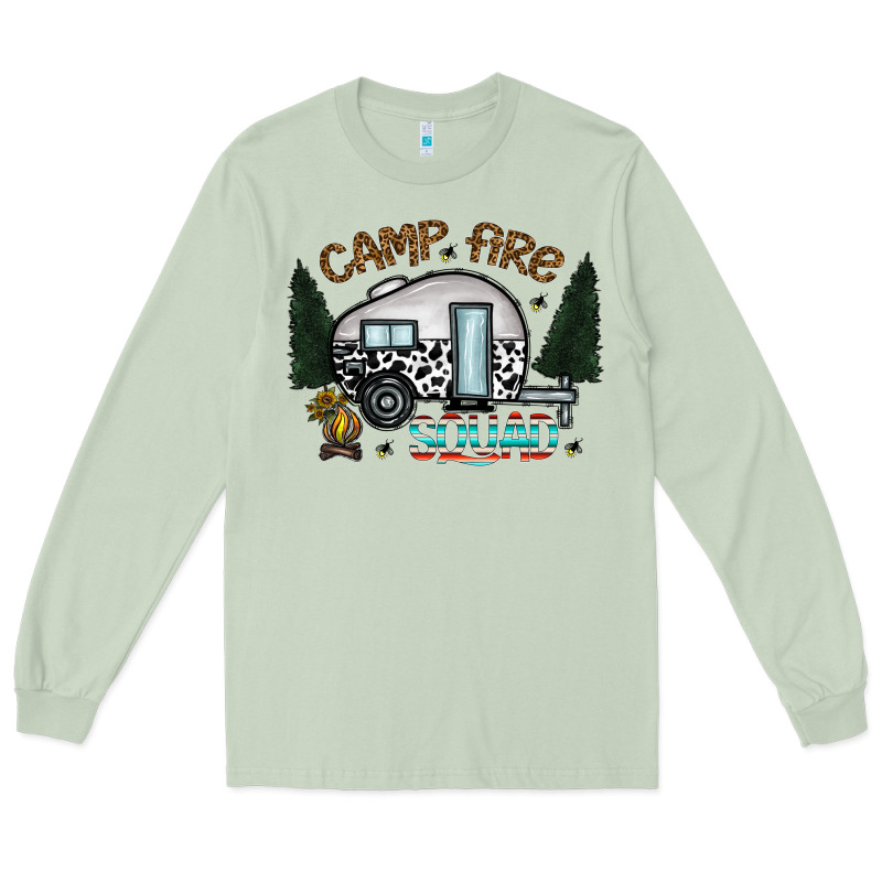 Camp Fire Squad Long Sleeve Tee by CowhideDigitalArt | Teevron